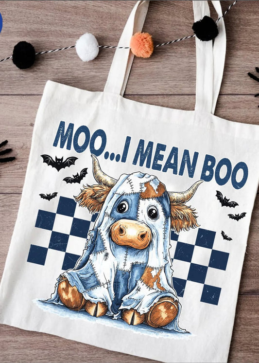 Moo…I mean Boo Bag |  Halloween | Holiday