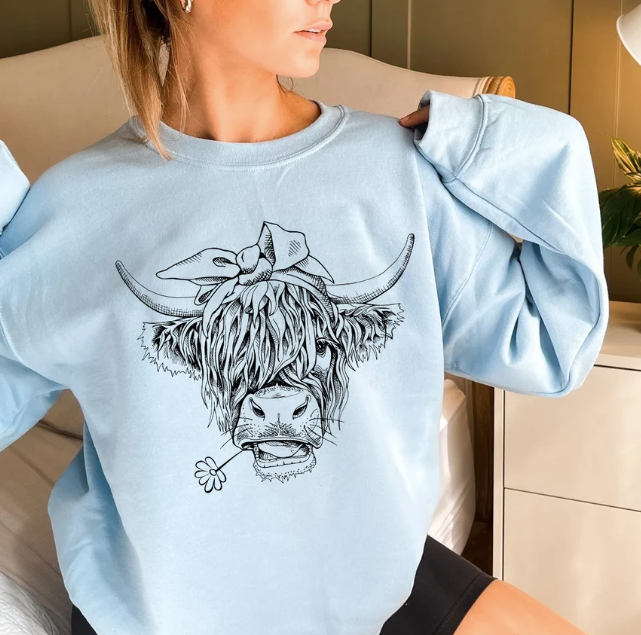 HIGHLAND COW Crewneck Sweatshirt