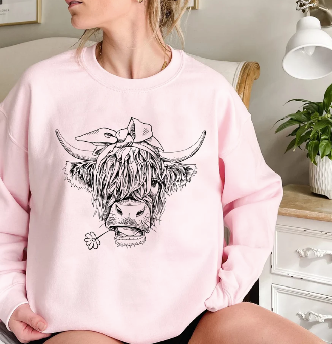 HIGHLAND COW Crewneck Sweatshirt