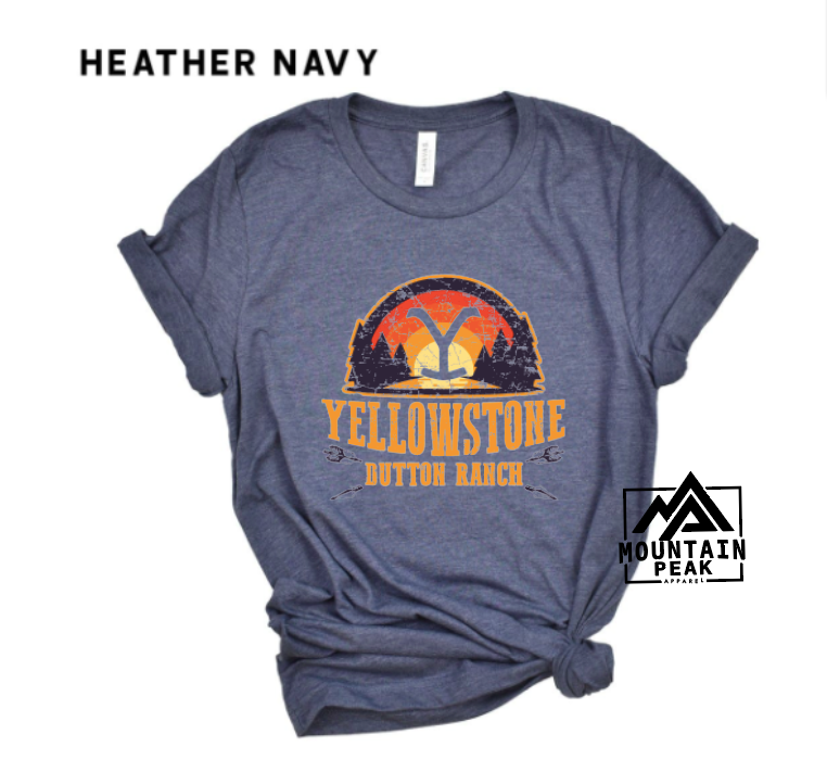 Yellowstone Dutton Ranch sunset | Yellowstone – Mountain Peak Apparel
