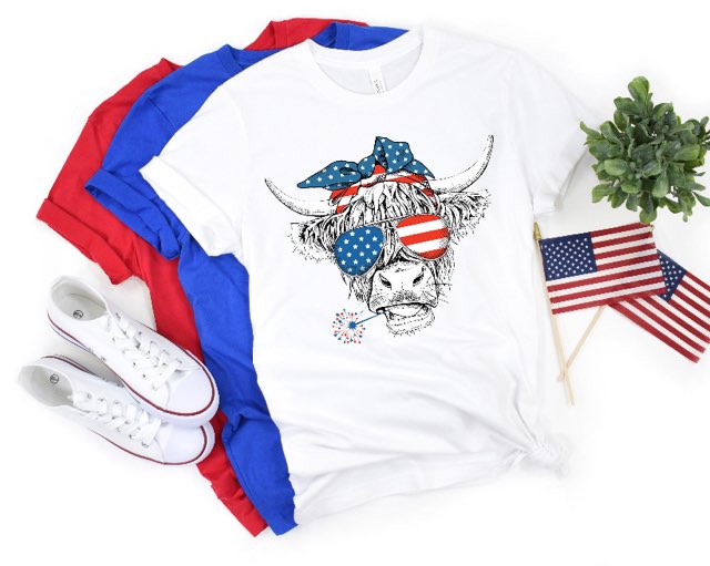 Heifer American Flag | Patriotic