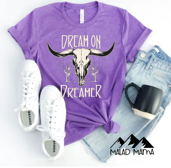 Dream on Dreamer Bull Skull | Western