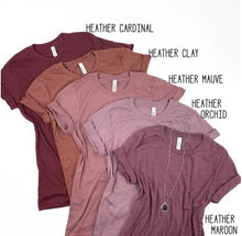 Short Sleeve Crew Basic T-shirt | PINKS/REDS