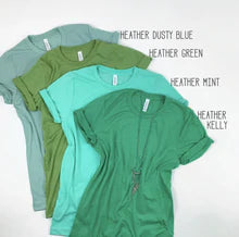 Short Sleeve Crew Basic T-shirt | LIGHT GREENS